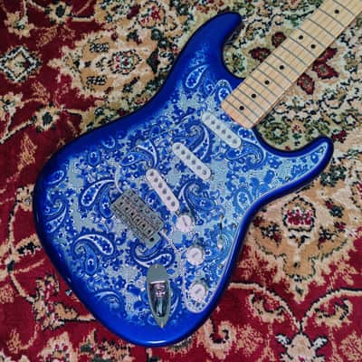 *NEW IN BOX* 2025 Fender Japan Limited Edition Indigo Paisley Stratocaster, Fender Flagship Tokyo Store Exclusive Color, MIJ JD25 image 6