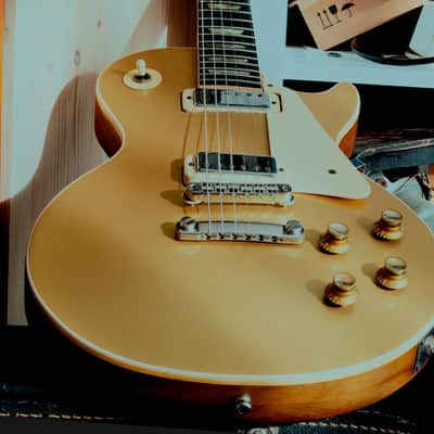 Gibson Les Paul 1971 - 1972 - 73  Deluxe Goldtop Nacre Pearl Full Body Mahogany image 6