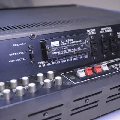 Sansui AU-5500 stereo integrated amplifier serviced, tested with phono input! image 9