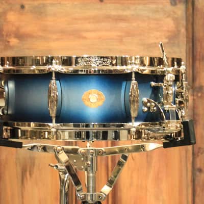 Slingerland Radio King LTD 5x14" Snare Drum Blue/Silver Lacquer Burst - New! image 4