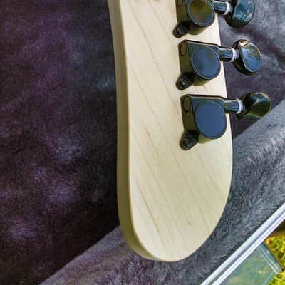 Hand carved Hembry Skull and Bones guitar for George Lynch mom, ESP, J Frog fans image 14