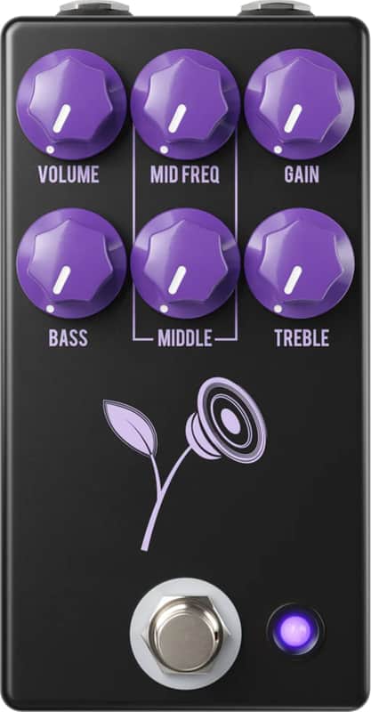 JHS Violet Lari Basilio Signature Distortion Effects Pedal, Black image 1