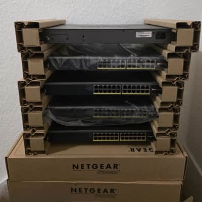 LOT OF 5 NETGEAR ProSafe GSM7224P 24 Port Rack-Mountable Gigabit Ethernet Switch image 2