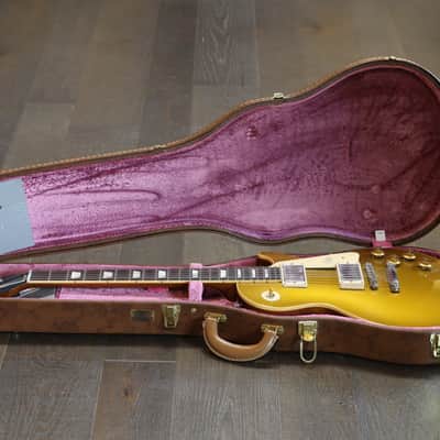 2018 Gibson Custom Shop Standard '57 Limited Run Historic Reissue w/ Brazilian FB Les Paul Electric Guitar Gold Top + COA OHSC image 22