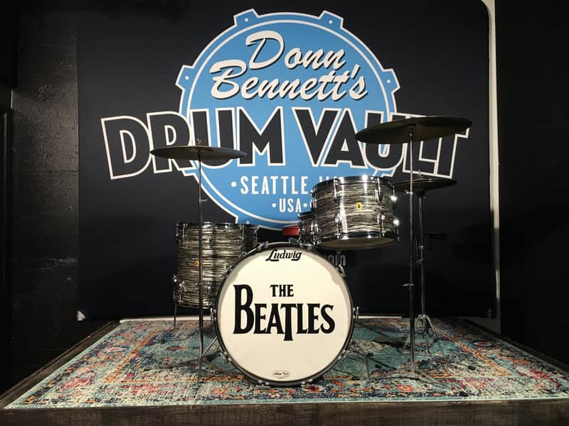 Ludwig Ringo, Original 1964, 22,13,16, 5.5x14, Black Oyster Pearl. Wow! image 1