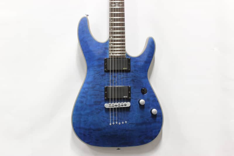 Schecter Diamond Series C1 Platinum Electric Guitar Blue image 1