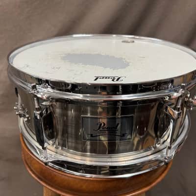 Pearl Steel Snare Drum 5.5" x 13" Brushed Finish image 1