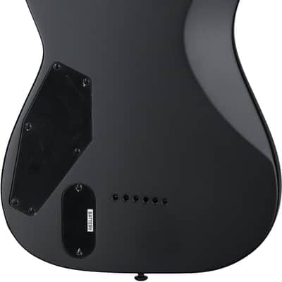 ESP LTD MH-1000B Baritone Electric Guitar, Black Satin, Open Box (Very Good) image 7