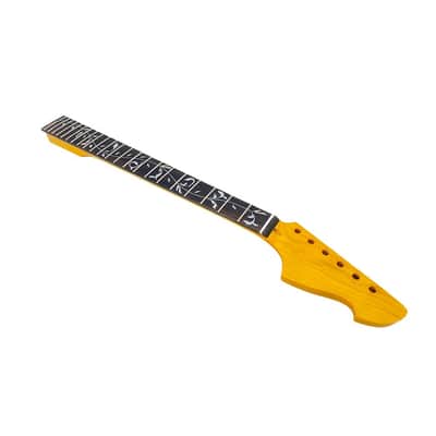 DIY Electric Guitar Neck - Maple Neck 22 Fret 25.5 Inch Rosewood Fretboard Vine Inlay for Build Guitars Bolt on Heel image 2