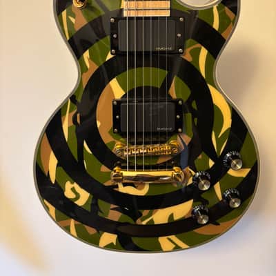 Epiphone Zakk Wylde Signature Les Paul Custom 2003 - 2015 - Camouflage with Bullseye image 3