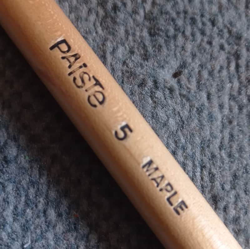 Ultra-Rare Vintage Paiste 5 Maple Drum Stick (Single) — 1980s Collectible image 1