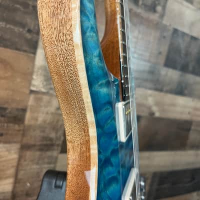 PRS Wood Library DGT, David Grissom Signature, Electric Guitar, Quilt 10 Top, Aquableaux Finish, PRS Paisley Case, 559 image 17