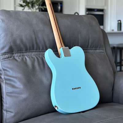 MJT/Warmoth Partscaster (Tele) 2022 - Sonic Blue image 3