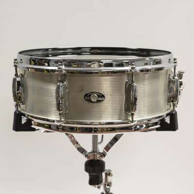 Slingerland No. 140 Student Model 5x14" 8-Lug Ribbed Aluminum Snare Drum 1960s - 1970s