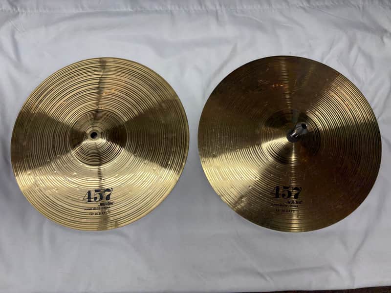 Used 457 Wuhan 14” Pair of Hi-Hat cymbals - sold as is image 1