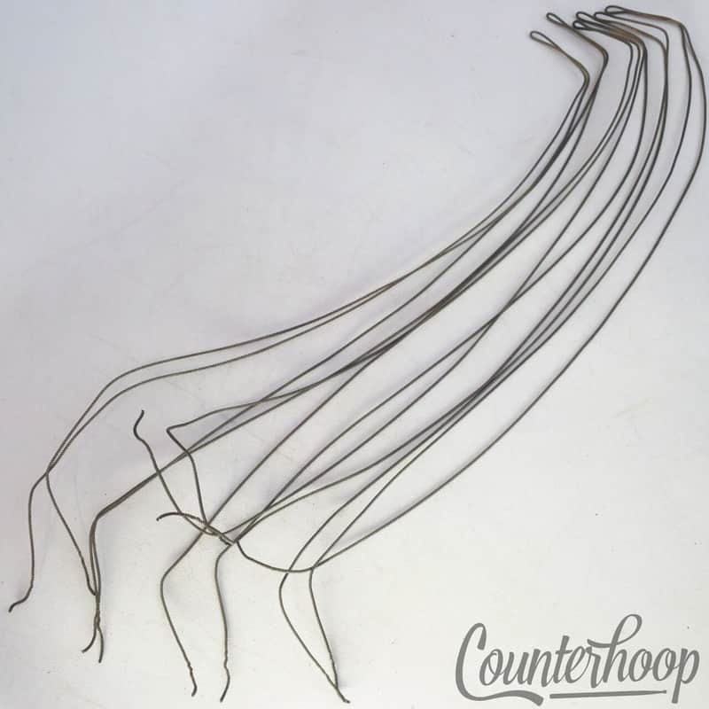 Leedy 14"12-Strands Snare Drum Coiled Metal over Cloth Wires Vintage10s Marching image 1