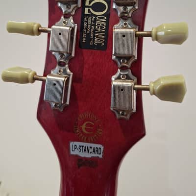 1996 Epiphone Les Paul Standard - Translucent Wine Red - MIK Unsung Factory image 5