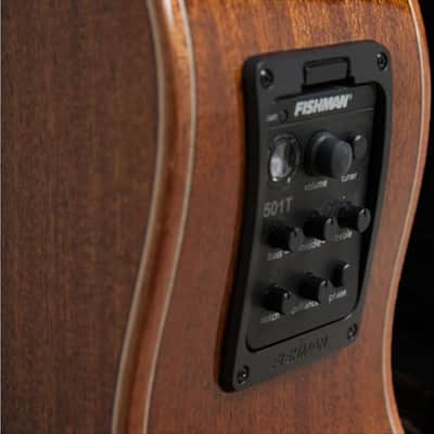 Washburn Comfort Series WCG15SCE12 Grand Auditorium Cutaway Acoustic-Electric  w/ Solid Sitka Spruce, B-Stock image 8
