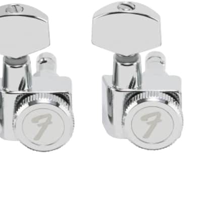 Fender Locking Machine Heads / Tuners For Stratocaster / Telecaster Guitars Chrome image 5