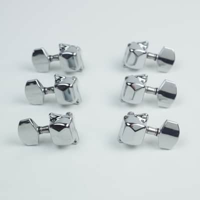 3L3R Covered Gear Guitar Tuning Keys Tuners Head Pegs ,Chrome