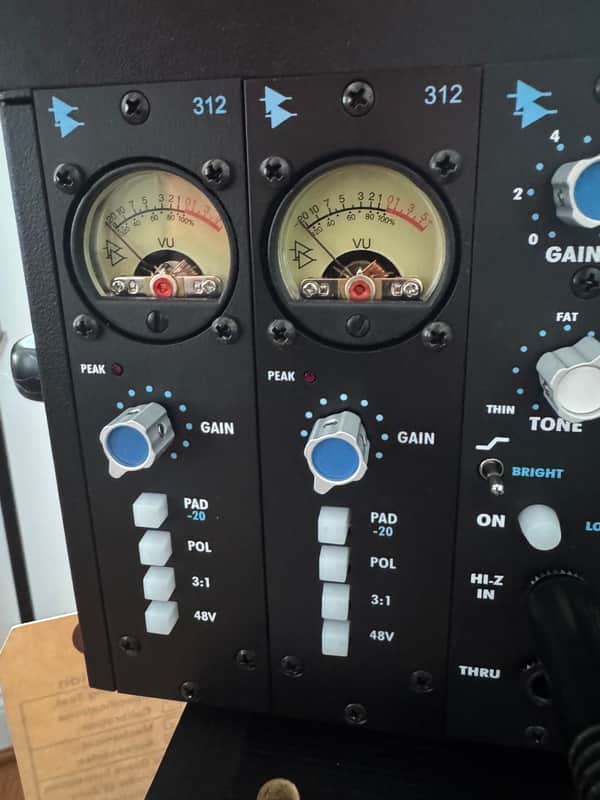 API 312 500 Series Mic Preamp Module 2020 - Present - Black image 1