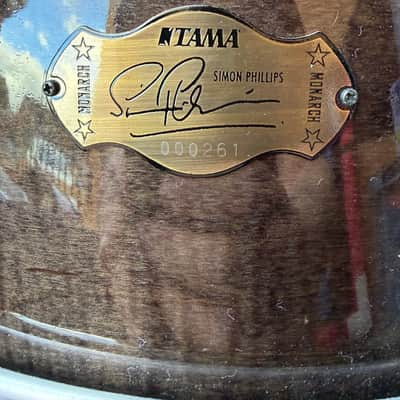 Tama SP1465H 14”x6.5” Simon Phillips Monarch Signature Bubinga/Maple Snare Drum image 2