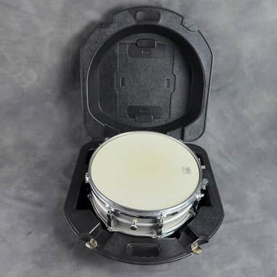 1970s Ludwig Acrolite 14x5 Aluminum Snare Drum with Hard Case - Blue & Olive Badge image 16