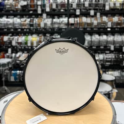 Pork Pie 7x14" Maple/Bubinga Snare Drum (Bubinga Hi-Gloss with Black Hardware) image 7