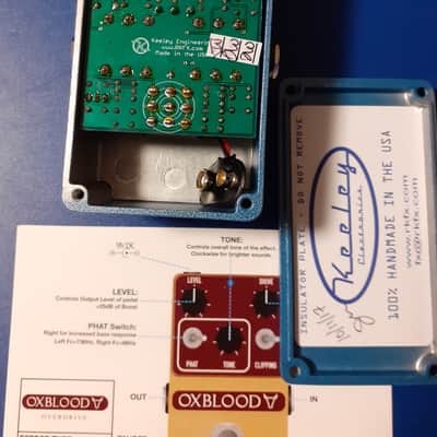 Keeley Oxblood Germanium Overdrive 2017 - Hand Built Edition image 11