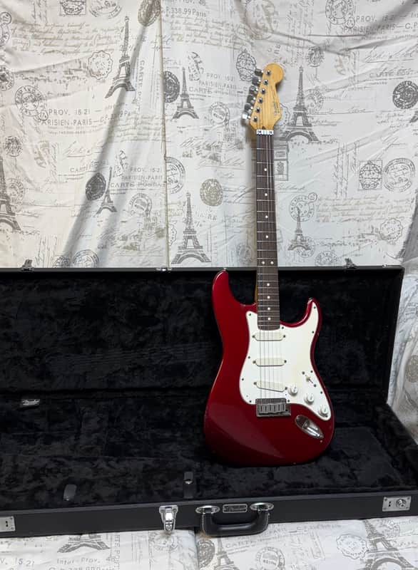 1989 Fender Strat Plus Stratocaster Candy Apple Red Moderate Playwear Throughout Very Cool Vibe SWEET!!