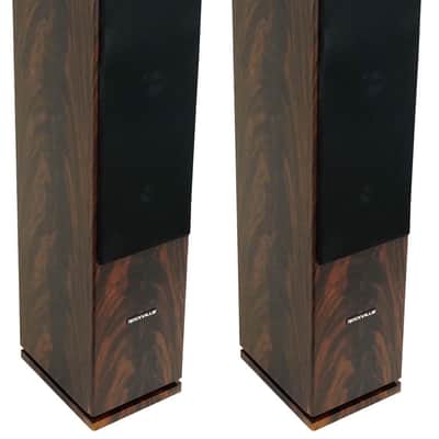 (2) Rockville RockTower 68D Dark Wood Home Audio Tower Speakers Passive 8 Ohm image 1