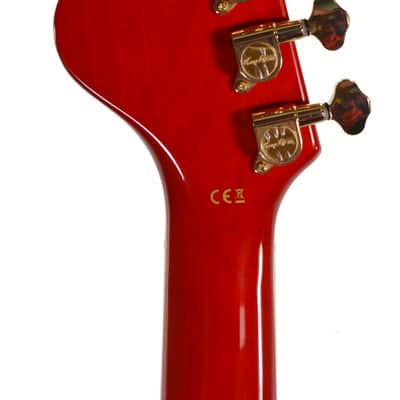 Hagstrom 67 Viking II Elvis Comeback Semi Hollow Electric Guitar w/ Gig Bag – Used - Red Gloss Finish image 4