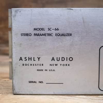 Ashly SC-66 (SC66) Vintage Stereo Parametric Equalizer 2-Channel EQ U286697 image 6