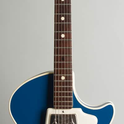 Wandre  Teen Ager Model 900 Semi-Hollow Body Electric Guitar (1961), black hard shell case. image 8