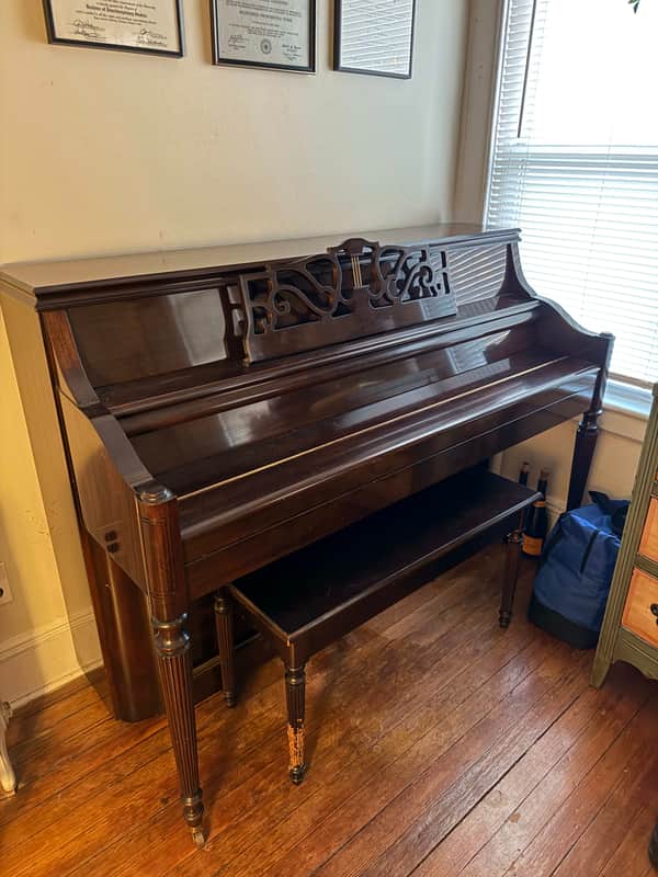 Charles R. Walter Mahogany Piano-1520 (1996) image 1