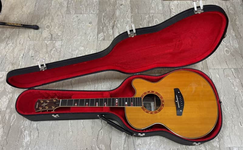 Yamaha Compass CPX-15 Acoustic guitar with hard case - Made in Japan image 1