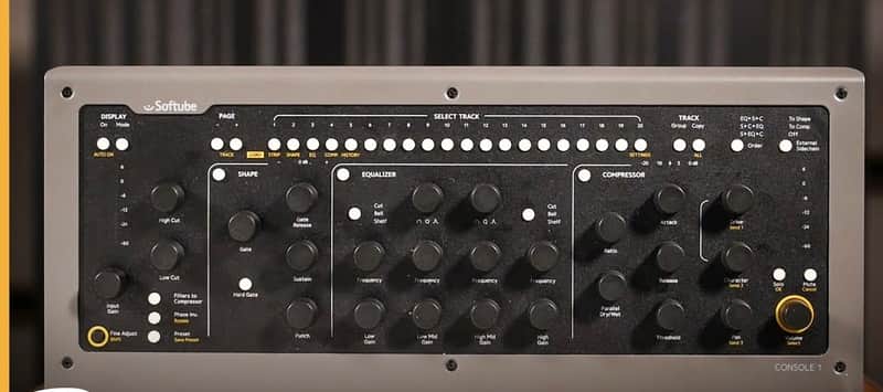 Softube Console 1 MKII Hardware/Software Mixer 2010s - Black/Grey image 1