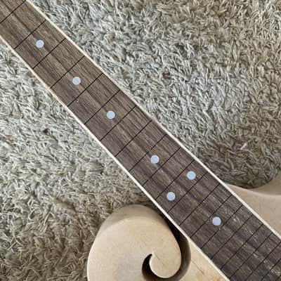 Semi Finished 8 String F Style Mandolin DIY Project, Spruce Top Body, Maple Neck, Rosewood Fingerboard image 10