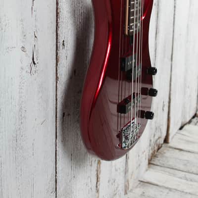 Yamaha TRBX174 RM Double Cutaway 4 String Electric Bass Guitar Red Metallic image 8