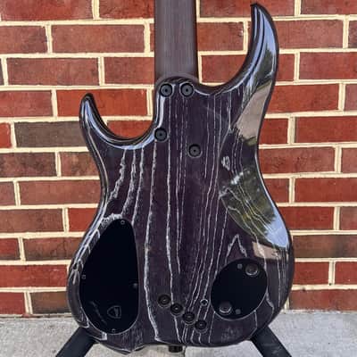 Dingwall Z3 5-String, Custom Color - Explosion Burst, Poplar Burl Top, Maple Contrast Layer, Dual Density Swamp Ash Body - Black Ceruse, Wenge Neck, Macassar Ebony Fretboard, Ghost Block Inlays, Luminlay Side Dots, Darkglass Tone Capsule w/ Toggles image 7