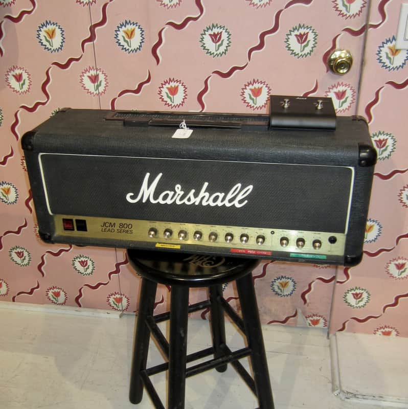 Marshall JCM 800 Lead Series Model 100-Watt Head - Switching Moded for Extra Gain 1980s - Black image 1