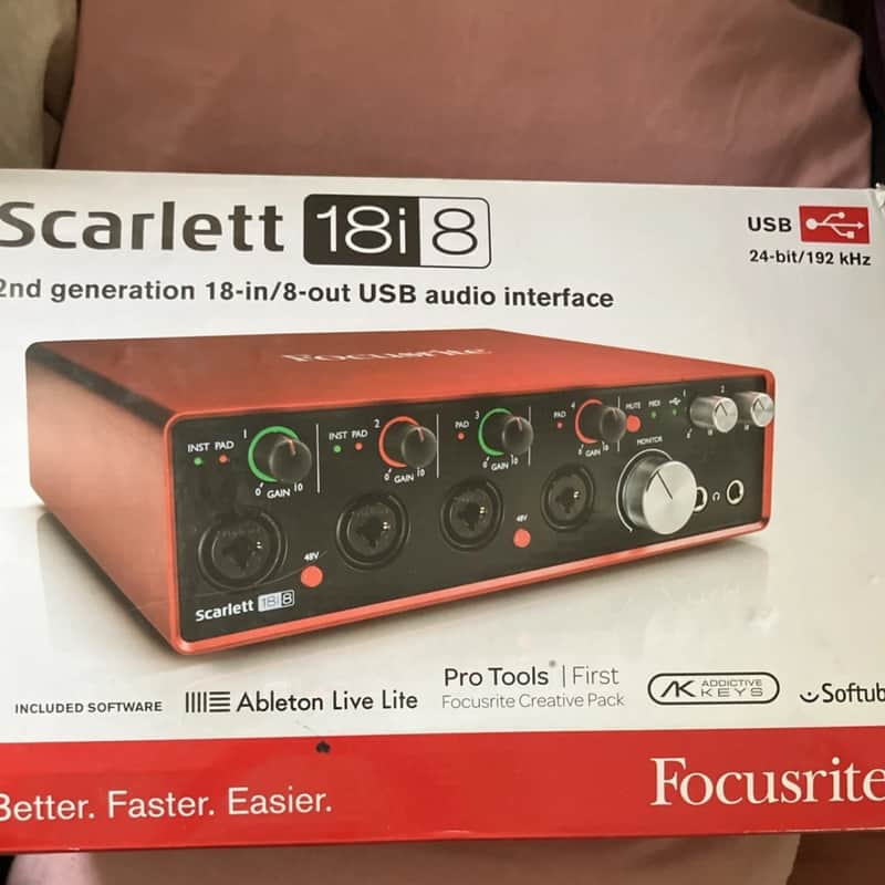 2016 – 2018 Focusrite Scarlett 18i8 2nd Gen USB Audio Interfac…