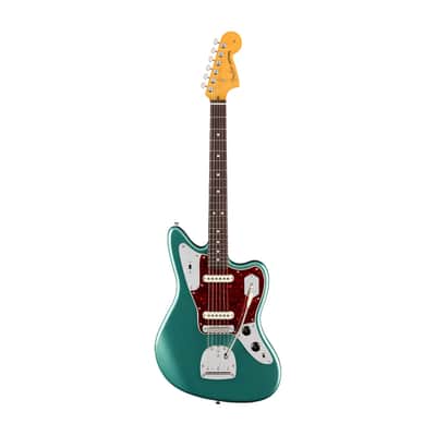 Fender American Professional Classic Jaguar - Faded Sherwood Green Metallic image 2