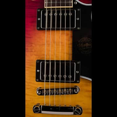 Heritage Custom Core Collection H-535 Dark Cherry Sunburst with Case - Serial # HC1231030 image 7