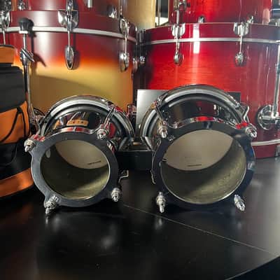L.P. Latin Percussion Black Fiberglass Bongos w/Deluxe Case image 8