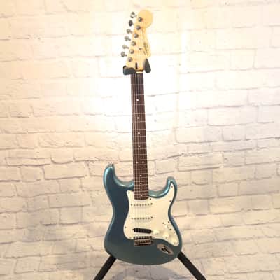 Squier Strat Gun Metal Blue Electric Guitar 60's Classic Vibe Body, Vintage Modified Neck, Hot Rails image 2
