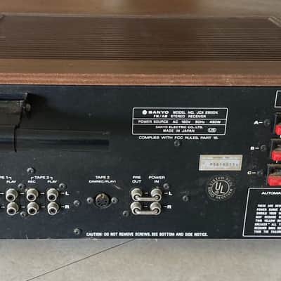 Sanyo JCX 2900K 1978 - 120 Watt Stereo Receiver image 2
