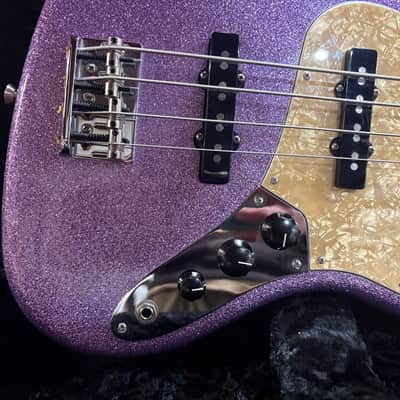 Fender Limited Edition Adam Clayton Jazz Bass 2017 - Purple Sparkle image 6