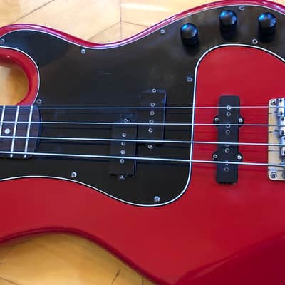 VINTAGE Dean Jammer III Red Bass Guitar, 1980s, Made In Korea, 34" Scale, 2 Pu's image 9