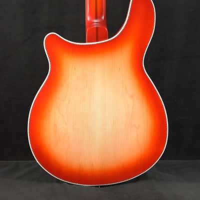 Mint Rickenbacker 4005V Vintage Reissue Semi-Hollow Bass Guitar Fireglo image 7